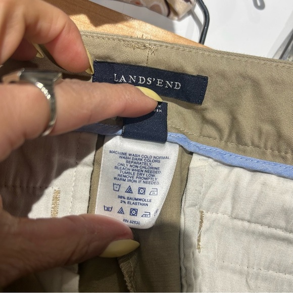 Lands' End Tan Bermuda Shorts Relaxed Fit - Picture 8 of 8
